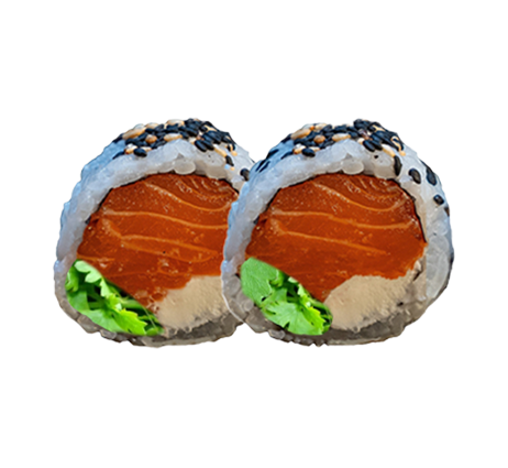 Uramaki com Coentros