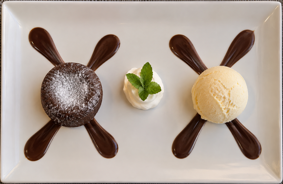 Petit Gâteau com Gelado